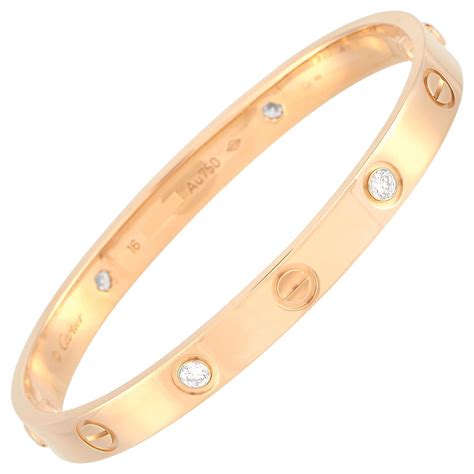 bracelet love cartier or rose
